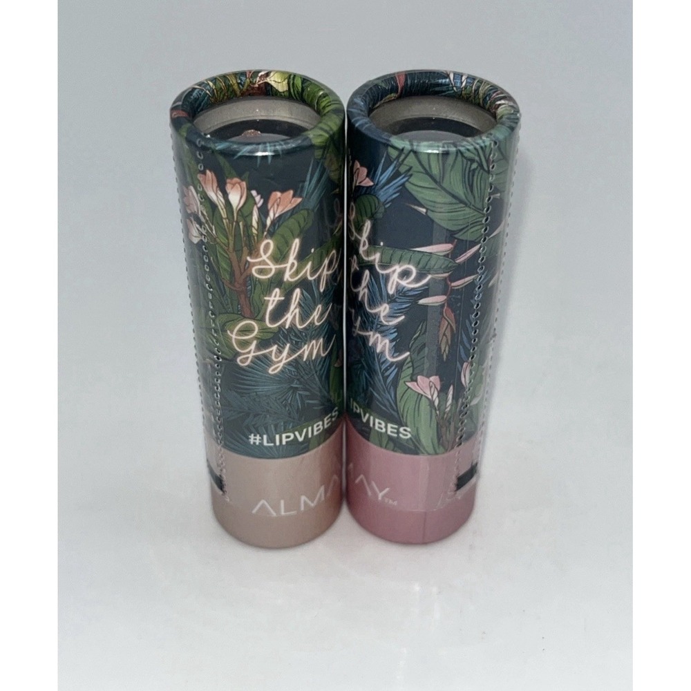 2 pack Almay Lip Vibes Lipstick, 260 Skip The Gym 0.14 oz. New Factory Sealed.